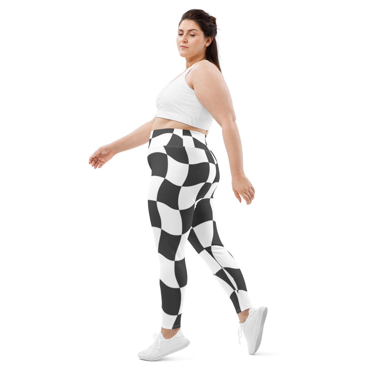 Checkered Abstract Plus Leggings