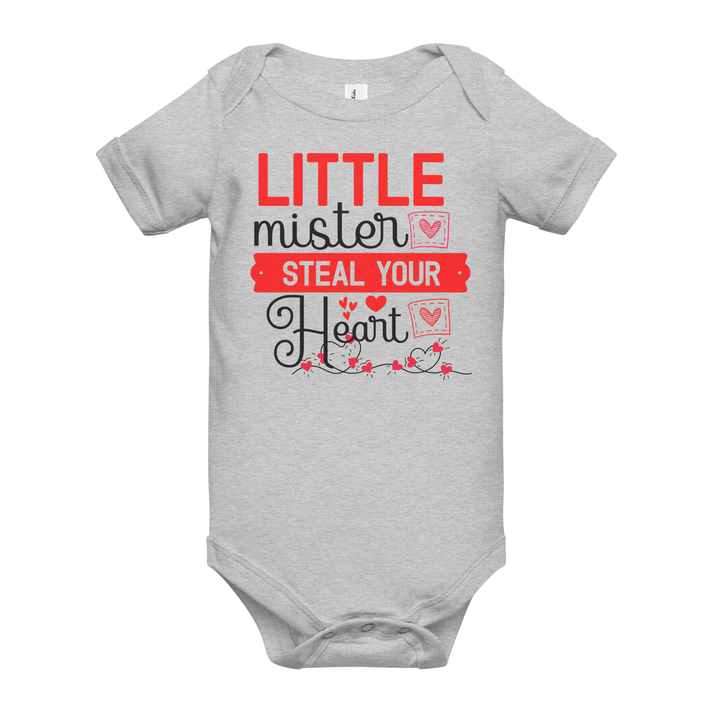 Little Mister. Steal Your Heart Baby Onesie