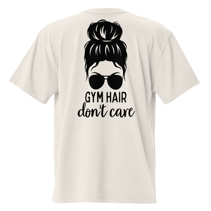 Gym Hair Don't Care Oversized Pump Cover Tee