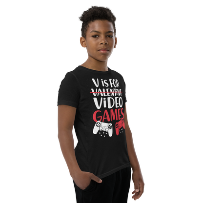 V is for Video Games Youth T-Shirt