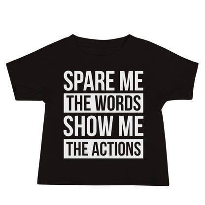 Baby Spare Words Show Action Tee