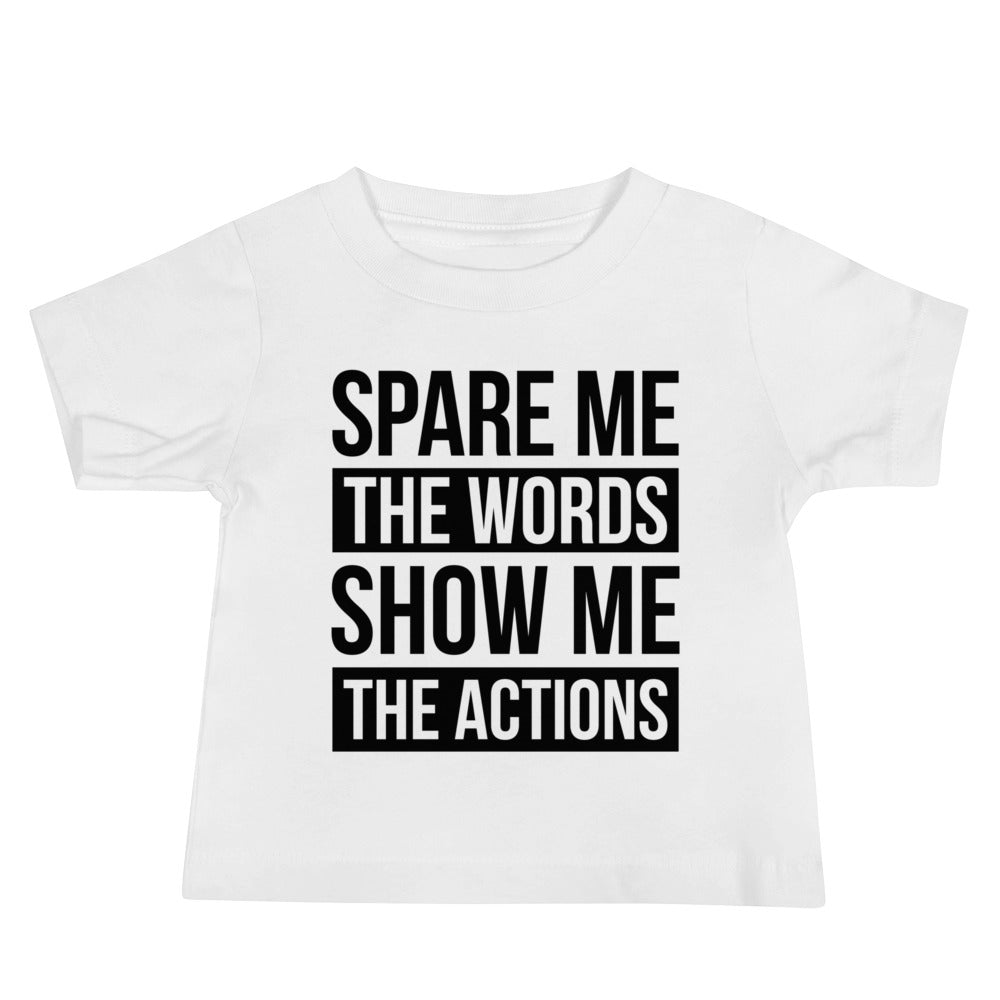 Baby Spare Words Show Action Tee