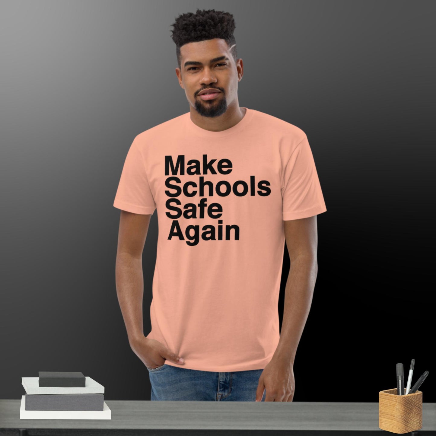 Men's Fitted Make Schools Safe Again Tee