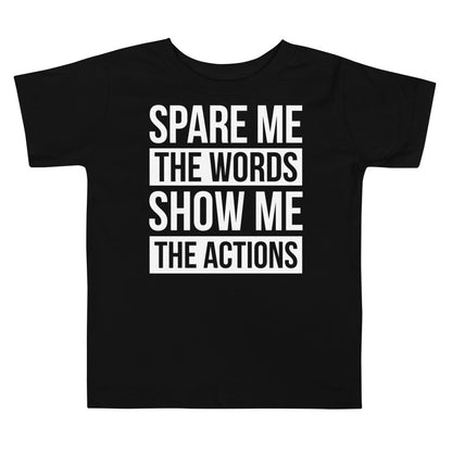 Toddler Spare Words Show Action Tee