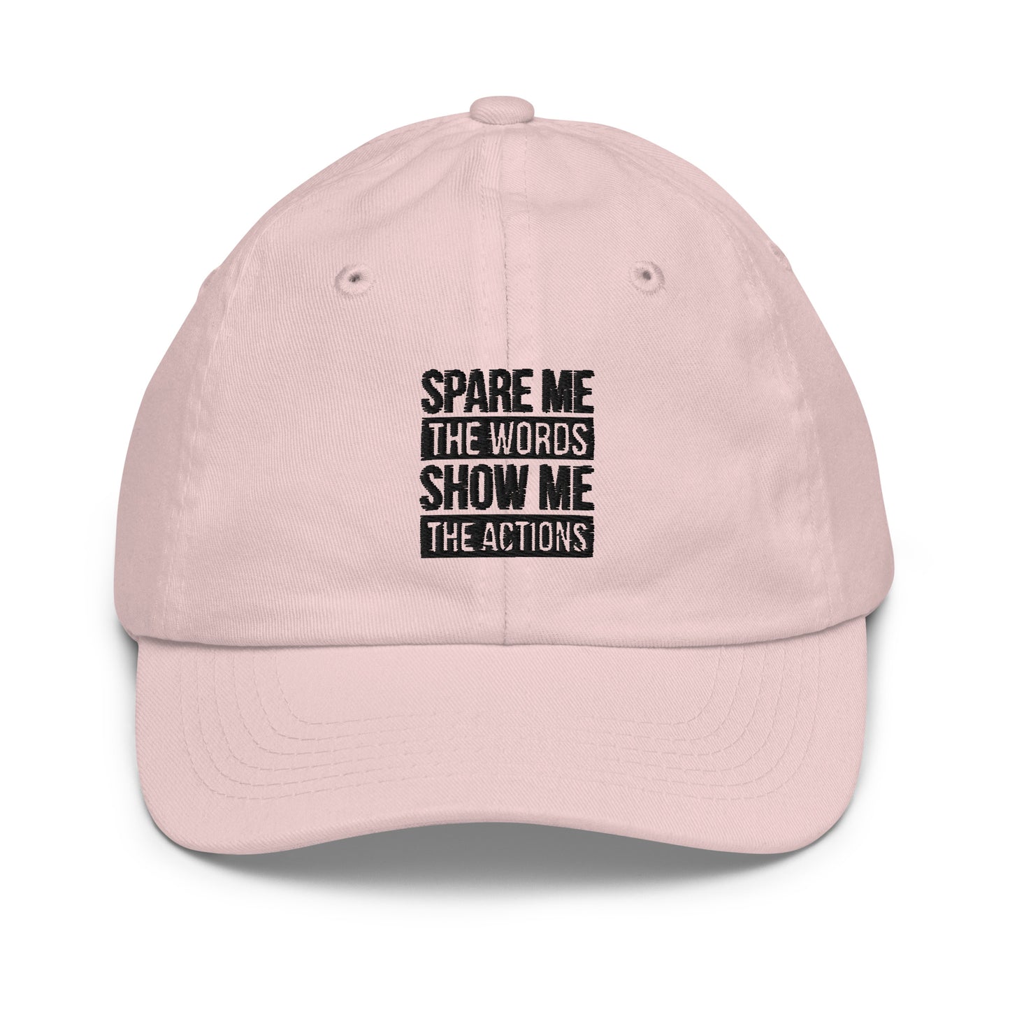 Youth Spare Words Show Action Baseball Cap